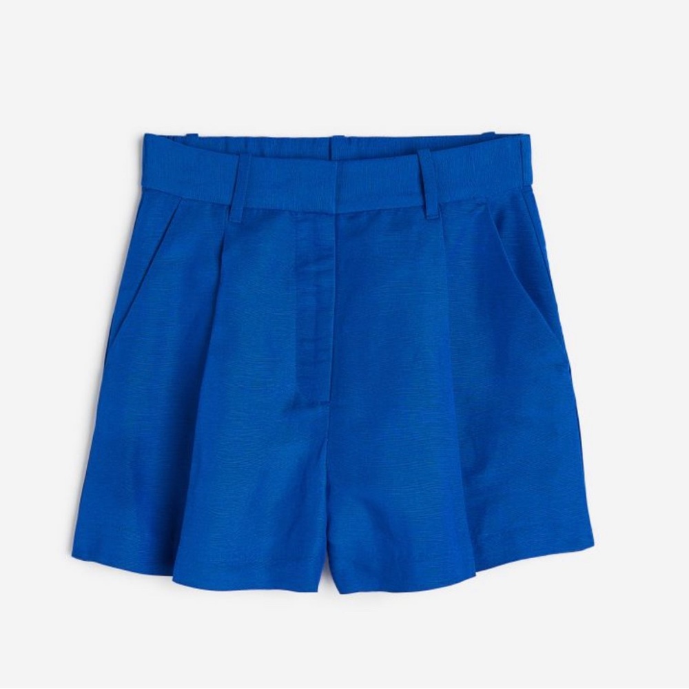 H&M Linen-Blend Bermuda Shorts